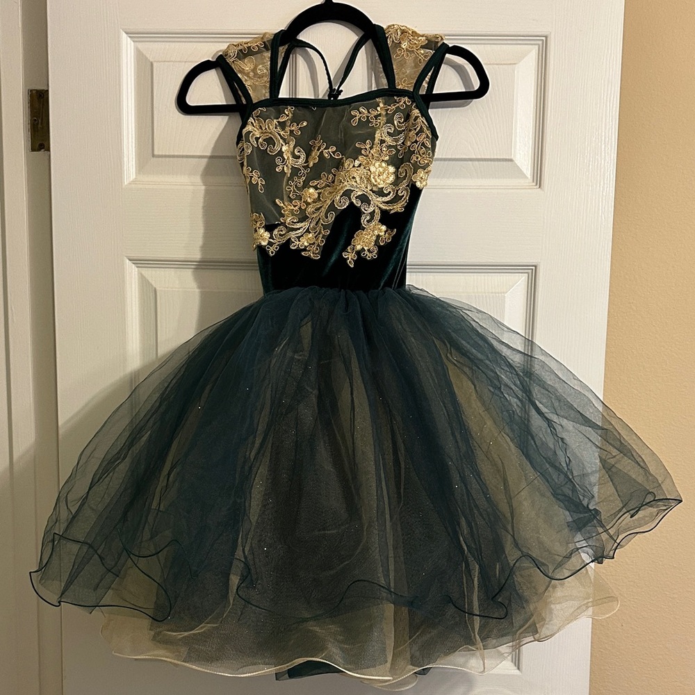 Elegant Black and Gold Dress